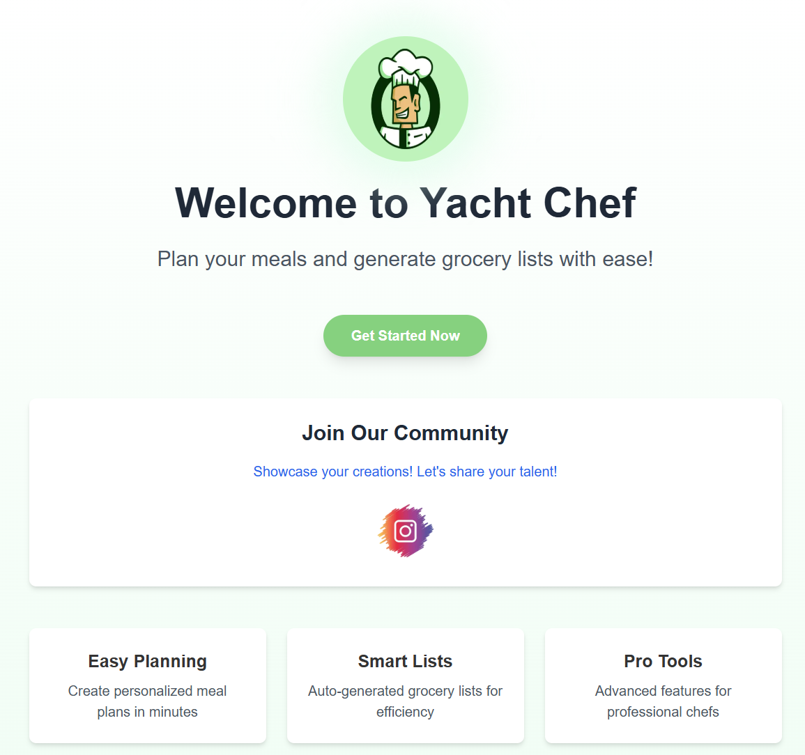 Yacht Chef 🛥️